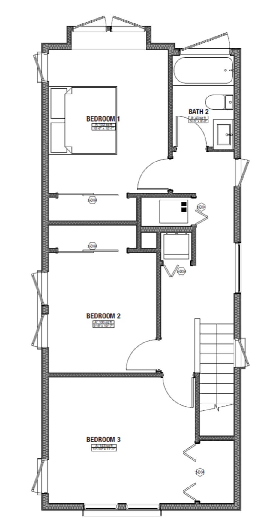 Rosecrans WIN houses second floor plan