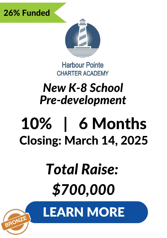 Harbour Pointe Charter Academy Investment Tombstone 26 percent funded